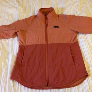Patagonia Spiced Coral light jacket, perfect for spring.